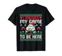 I Paused My Game to Be Here - Gamer Lover Christmas T-Shirt