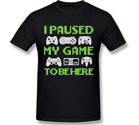I Paused My Game to Be Here Video Game Summer Fashion Men's Basic Short Sleeve T-Shirt