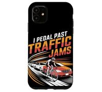 I Pedal Past Traffic Embouteillages Vélo Coque pour iPhone 11