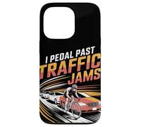 I Pedal Past Traffic Embouteillages Vélo Coque pour iPhone 13 Pro