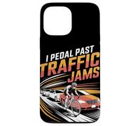 I Pedal Past Traffic Embouteillages Vélo Coque pour iPhone 13 Pro Max