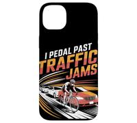 I Pedal Past Traffic Embouteillages Vélo Coque pour iPhone 14 Plus
