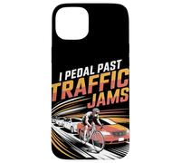 I Pedal Past Traffic Embouteillages Vélo Coque pour iPhone 15 Plus