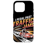 I Pedal Past Traffic Embouteillages Vélo Coque pour iPhone 16 Pro