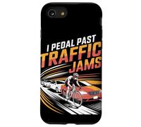 I Pedal Past Traffic Embouteillages Vélo Coque pour iPhone SE (2020) / 7 / 8
