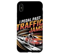 I Pedal Past Traffic Embouteillages Vélo Coque pour iPhone XS Max