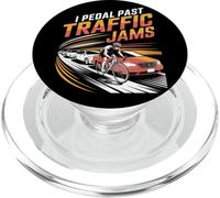 I Pedal Past Traffic Embouteillages Vélo PopSockets PopGrip pour MagSafe