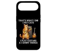 I Pet Cats I Play Guitars and I Know Things Funny Guitarist Coque pour iPhone Air