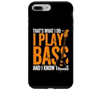 I Play Bass and I Know Things - Guitare Bassiste Guitariste Coque pour iPhone 7 Plus/8 Plus