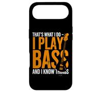 I Play Bass and I Know Things - Guitare Bassiste Guitariste Coque pour iPhone Air