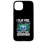 I Play Pool What's Your Superpower 8 Ball Billiards Player Coque pour iPhone 15 Plus