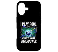I Play Pool What's Your Superpower 8 Ball Billiards Player Coque pour iPhone 17