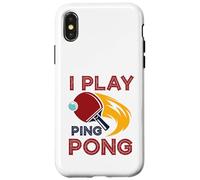 I Play Table Tennis Retro Sports Player Paddle Funny Coque pour iPhone X/XS