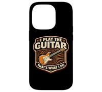 I Play The Guitar That's What I Do Joueur de Guitariste Vintage Coque pour iPhone 14 Pro