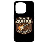 I Play The Guitar That's What I Do Joueur de Guitariste Vintage Coque pour iPhone 15 Pro