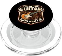 I Play The Guitar That's What I Do Joueur de Guitariste Vintage PopSockets PopGrip pour MagSafe