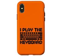 I Play The Keyboard Funny Computer Programmer Coder Coque pour iPhone X/XS