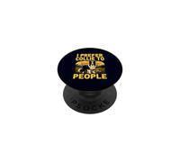 I Prefer Dogs to People Propriétaire rétro Border Collie PopSockets PopGrip Adhésif