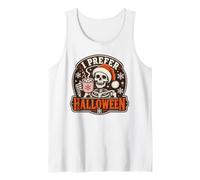 I Prefer Halloween Squelette Hot Cocoa Hiver Débardeur