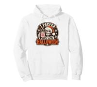 I Prefer Halloween Squelette Hot Cocoa Hiver Sweat à Capuche