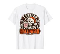 I Prefer Halloween Squelette Hot Cocoa Hiver T-Shirt