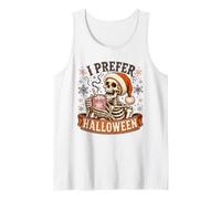 I Prefer Halloween Squelette Hot Cocoa Winter Design Débardeur