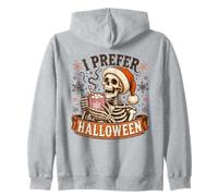 I Prefer Halloween Squelette Hot Cocoa Winter Design Sweat à Capuche