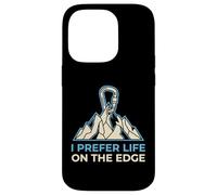 I Prefer Life on The Edge Boulderer Coque pour iPhone 14 Pro