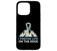 I Prefer Life on The Edge Boulderer Coque pour iPhone 15 Pro Max