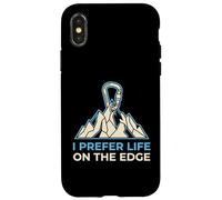 I Prefer Life on The Edge Boulderer Coque pour iPhone X/XS