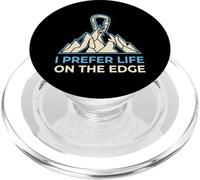 I Prefer Life on The Edge Boulderer PopSockets PopGrip pour MagSafe