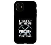 I Prefer My Views Frozen and Vertical Ice Climbing Alpiniste Coque pour iPhone 11
