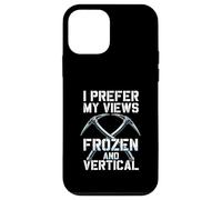 I Prefer My Views Frozen and Vertical Ice Climbing Alpiniste Coque pour iPhone 12 Mini