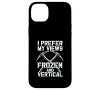 I Prefer My Views Frozen and Vertical Ice Climbing Alpiniste Coque pour iPhone 14 Plus