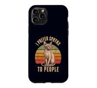 I Prefer Sphynx to People Funny Cat Owner Introverti Coque pour iPhone 11 Pro