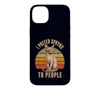 I Prefer Sphynx to People Funny Cat Owner Introverti Coque pour iPhone 14 Plus