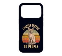 I Prefer Sphynx to People Funny Cat Owner Introverti Coque pour iPhone 17 Pro