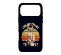 I Prefer Sphynx to People Funny Cat Owner Introverti Coque pour iPhone 17 Pro Max