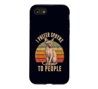 I Prefer Sphynx to People Funny Cat Owner Introverti Coque pour iPhone SE (2020) / 7/8