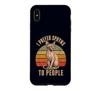 I Prefer Sphynx to People Funny Cat Owner Introverti Coque pour iPhone XS Max