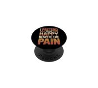 I Pretend to Be Happy Despite The Pain Sentiments blessés PopSockets PopGrip Adhésif