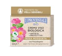 I Provenzali Crema Viso Biologica Antietà 50Ml.All'Olio Di Rosa Masqueta