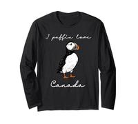I Puffin Love Canada Drôle Art Oiseau de Rivage Souvenir Manche Longue
