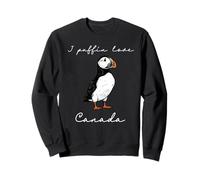 I Puffin Love Canada Drôle Art Oiseau de Rivage Souvenir Sweatshirt