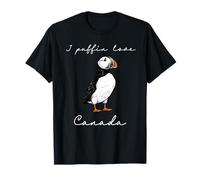 I Puffin Love Canada Drôle Art Oiseau de Rivage Souvenir T-Shirt
