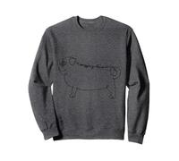 I Pugging Love U Pug Sweatshirt