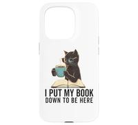 I Put My Book Down to Be Here Lecteur de ver de Livres Love Reading Coque pour iPhone 15 Pro