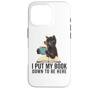 I Put My Book Down to Be Here Lecteur de ver de Livres Love Reading Coque pour iPhone 16 Pro