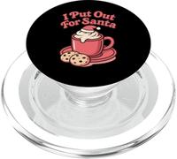 I Put Out for Santa Christmas Cookies Milk Femmes Hommes PopSockets PopGrip pour MagSafe