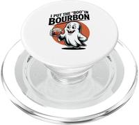 I Put The Boo In Bourbon Lovers Funny Halloween Ghost Booze PopSockets PopGrip pour MagSafe